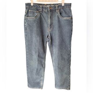 Smith's Workwear Men's Fleece Lined Denim Jeans Size 32 X 30 Stretch 5 Pocket